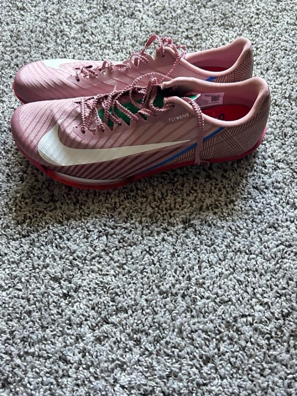 New Nike Air Zoom Maxfly 2 Pink Flyweave Track Spikes HQ2058-600 Men’s Size 10.5